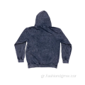 Streetwear άνδρες υπερμεγέθη οργανικό πλυμένο hoodie